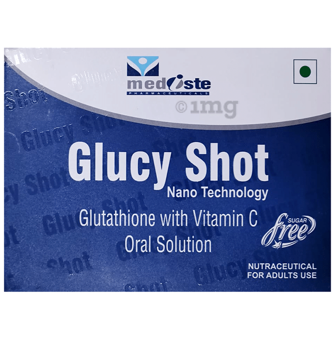 Glucy Shot Glutathione with Vitamin C Oral Solution Sugar Free