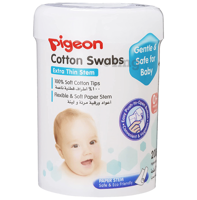 Pigeon Cotton Swabs Extra Thin Stem