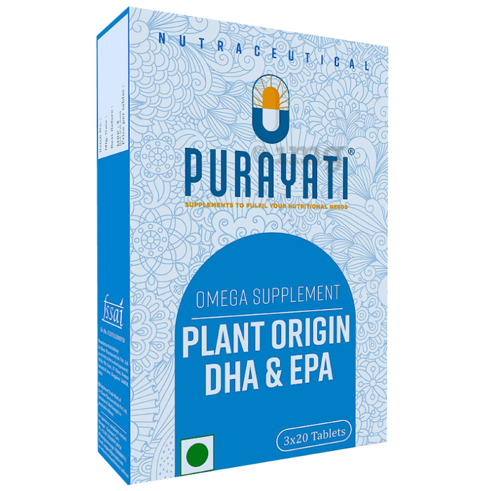 Purayati Omega Supplement Plant Origin  DHA & EAP Tablet