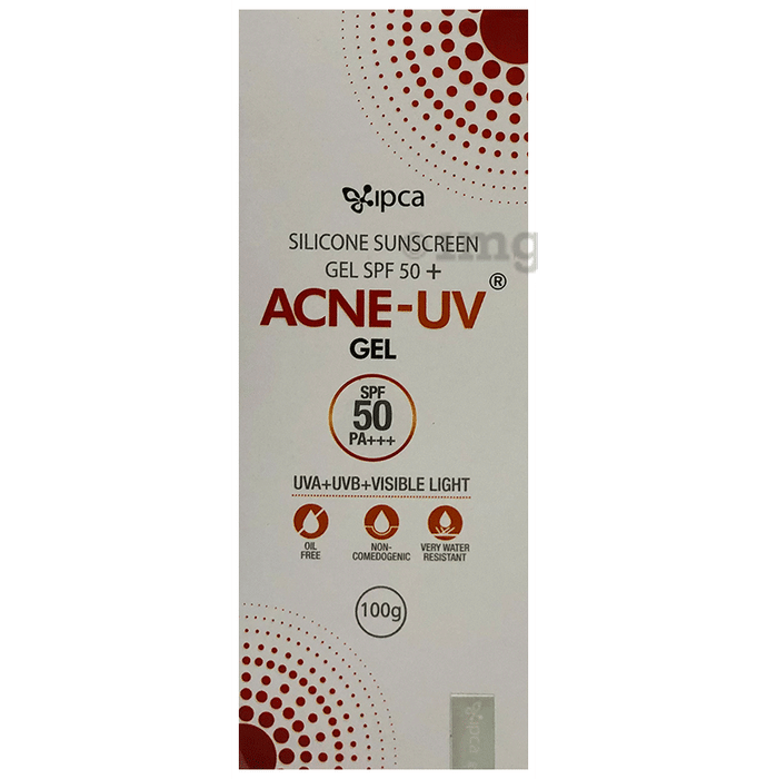 Acne-UV Sunscreen with Broad Spectrum UVA/UVB Protection | Oil Free & Water Resistant | Gel SPF 50 PA+++