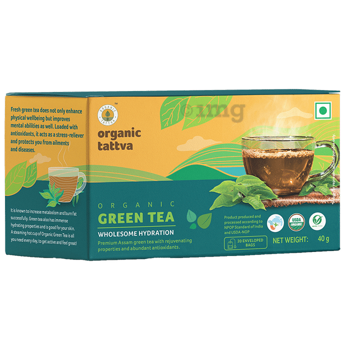 Organic Tattva Organic Tea Bag (2g Each) Green Tea