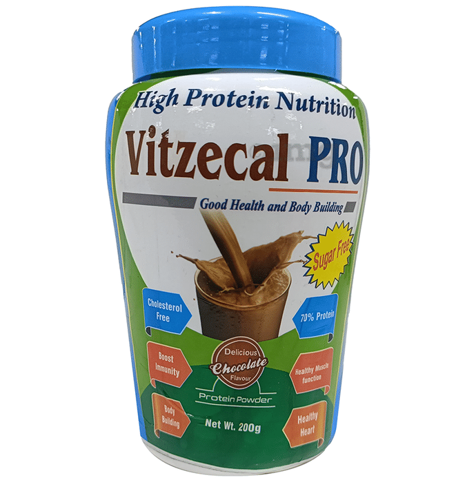 Vitzecal Pro Protein Powder Delicious Chocolate Sugar Free