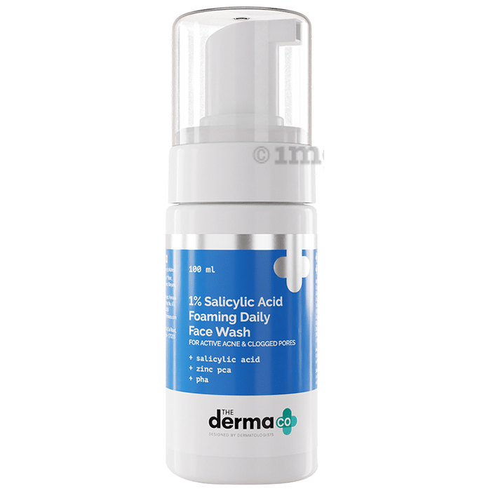 The Derma Co  1% Salicylic Acid Foaming Daily Face Wash