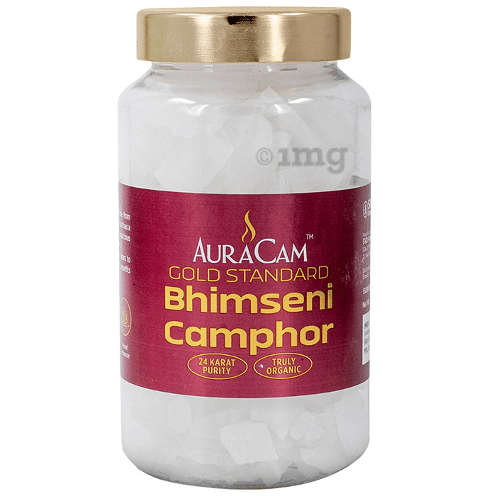 AuraCam Gold Standard Bhimseni Camphor: Buy jar of 250.0 gm Pack at ...