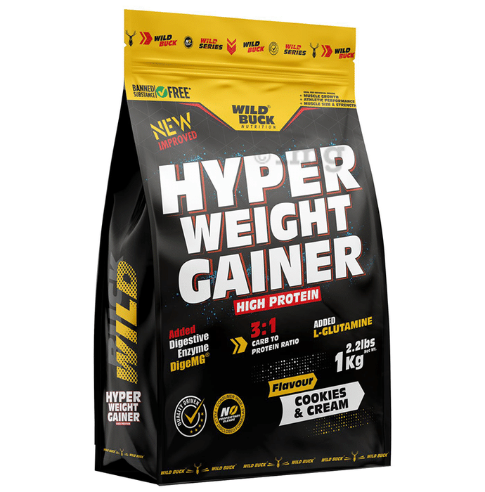 Wild Buck Hyper Weight Gainer Powder Cookies & Cream