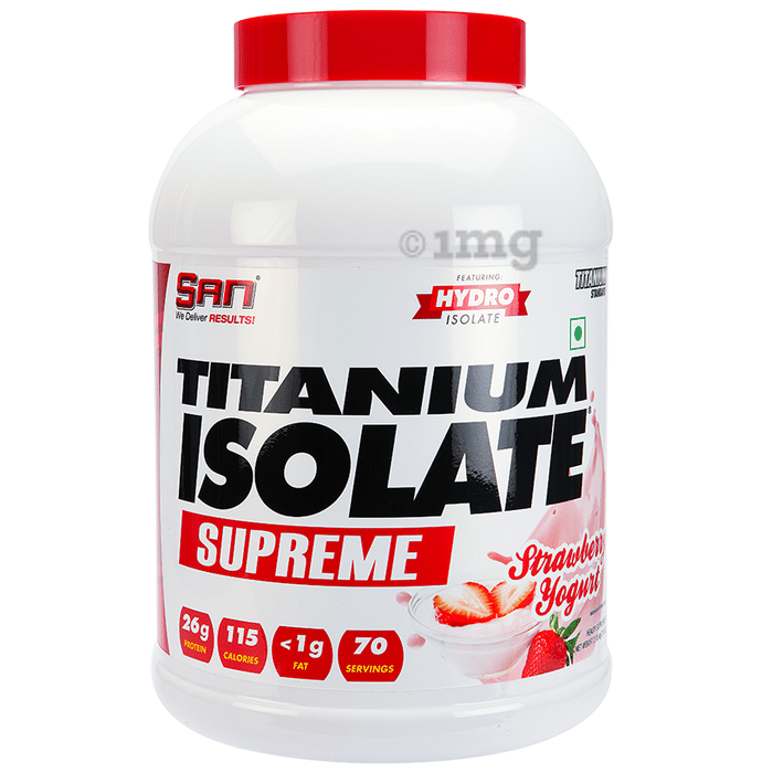 San Titanium Isolate Supreme Strawberry Yogurt Powder