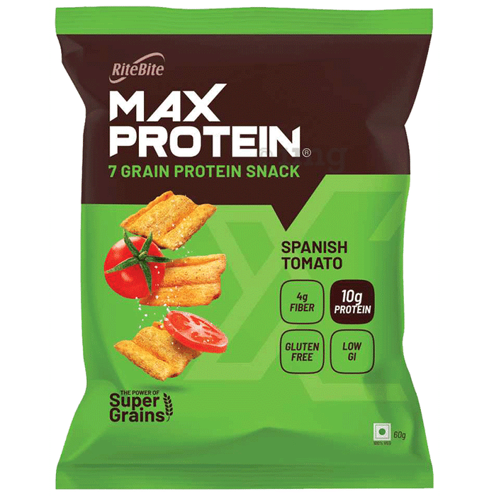 RiteBite Max Protein Chips (60gm Each) Spanish Tomato