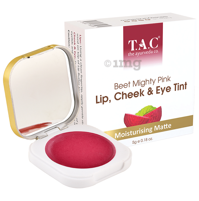 TAC The Ayurveda Co. Beet Mighty Pink Lip, Cheek & Eye Tint Moisturising Matte