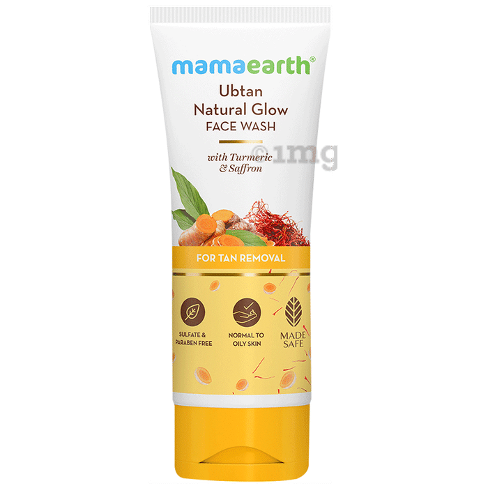Mamaearth Ubtan Face Wash for Healthy Skin | Paraben & SLS-Free | Face Care Product for All Skin Types
