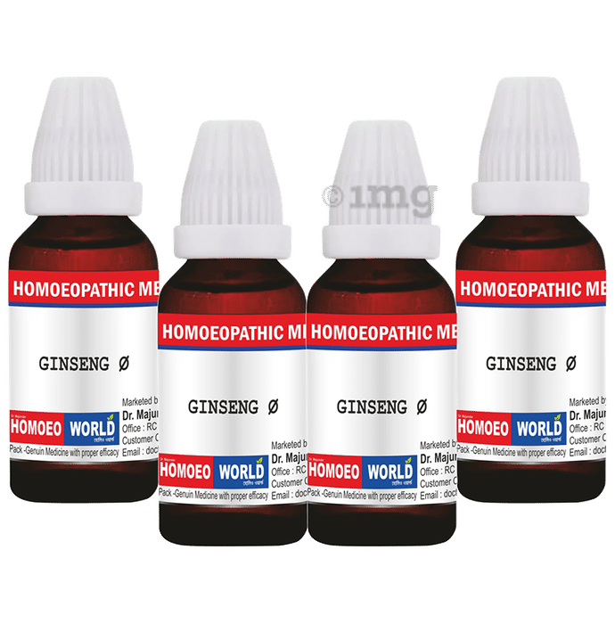 Dr. Majumder Homeo World Ginseng Mother Tincture (30ml Each) Q