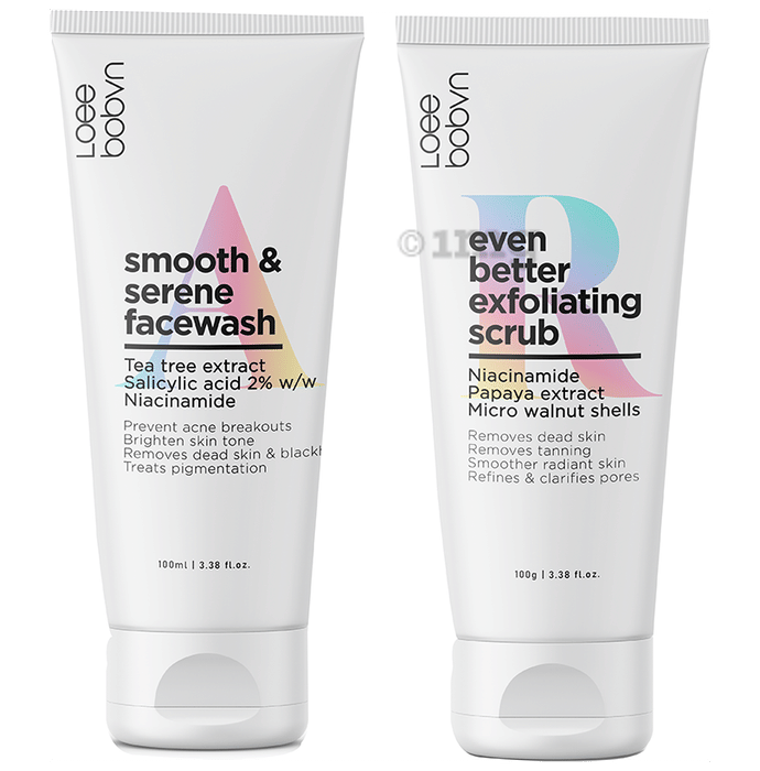Loee bobvn Combo Pack of Smooth & Serene Facewash 100ml and Even Better