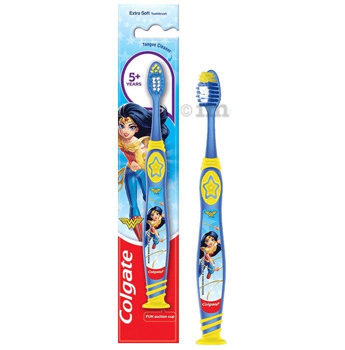 Colgate 5+ Years Extra Soft Toothbrush Kids Wonder Woman