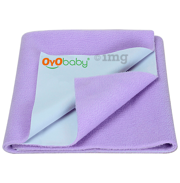 Oyo Baby Bed Protector Dry Sheet Single Bed Violet