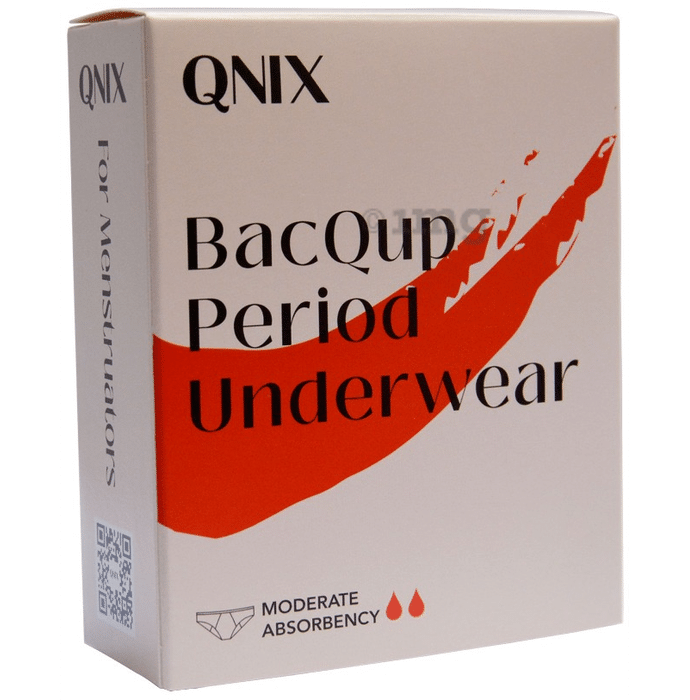 QNIX BacQup Period Underwear Small Black