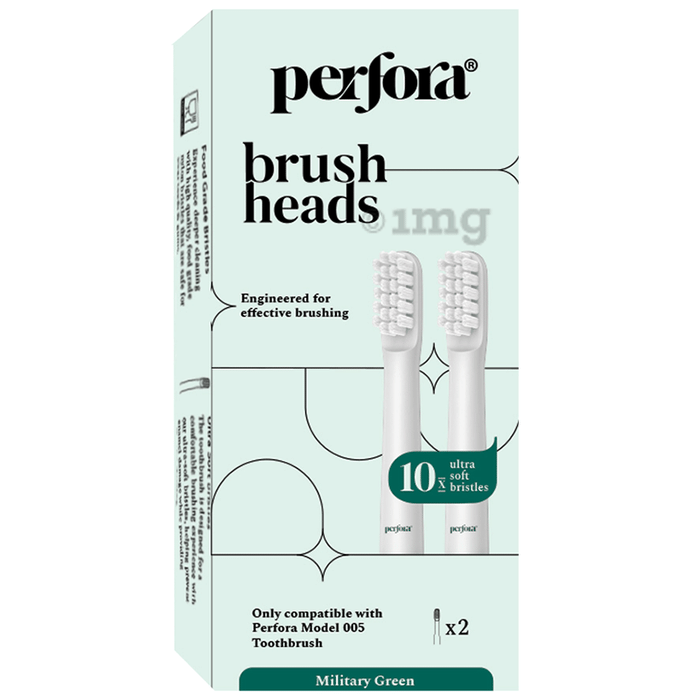 Perfora Brush Heads Millitary Green