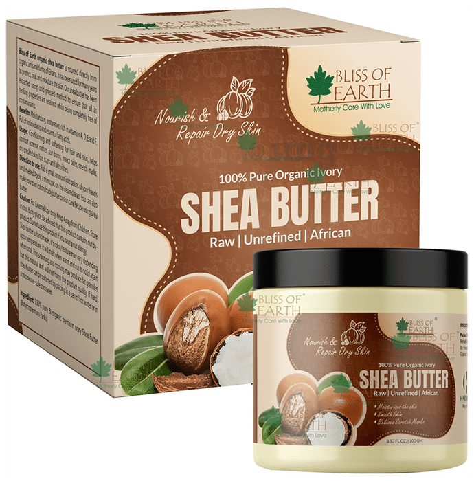 Bliss of Earth 100% Pure Organic Ivory Shea Butter