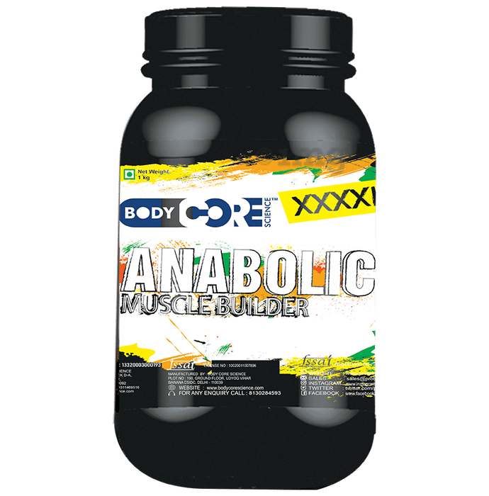 Body Core Science XXXXL Anabolic Muscle Builder Powder Mango