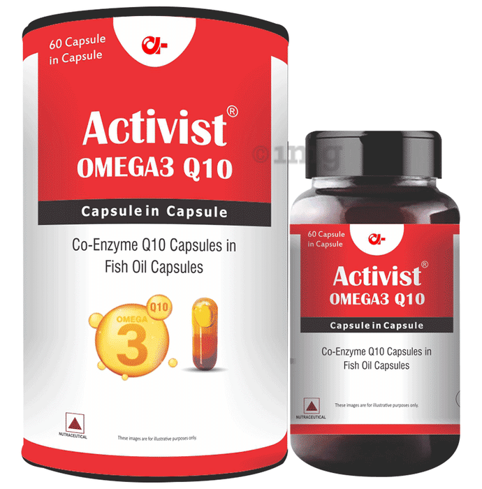 Activist Omega 3 Q 10 Capsule in Capsule