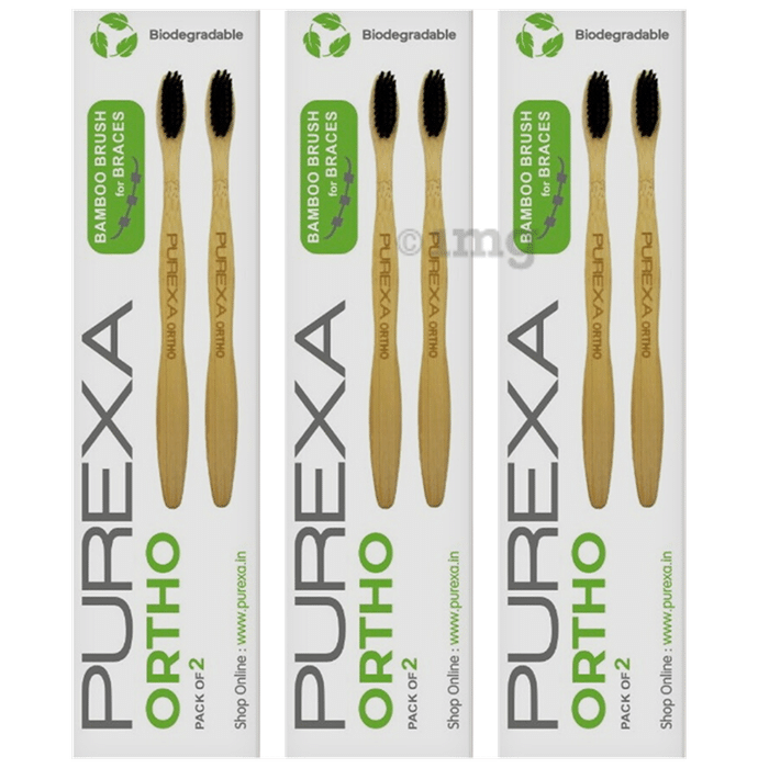 Purexa Ortho Toothbrush (2 Each) Biodegradable