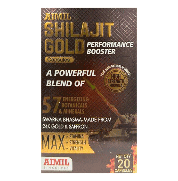 Aimil Shilajit Gold Performance Booster Capsule
