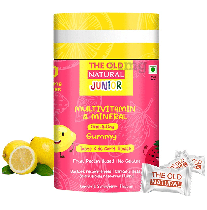 The Old Natural Gummy Junior Multivitamin & Mineral Lemon & Strawberry