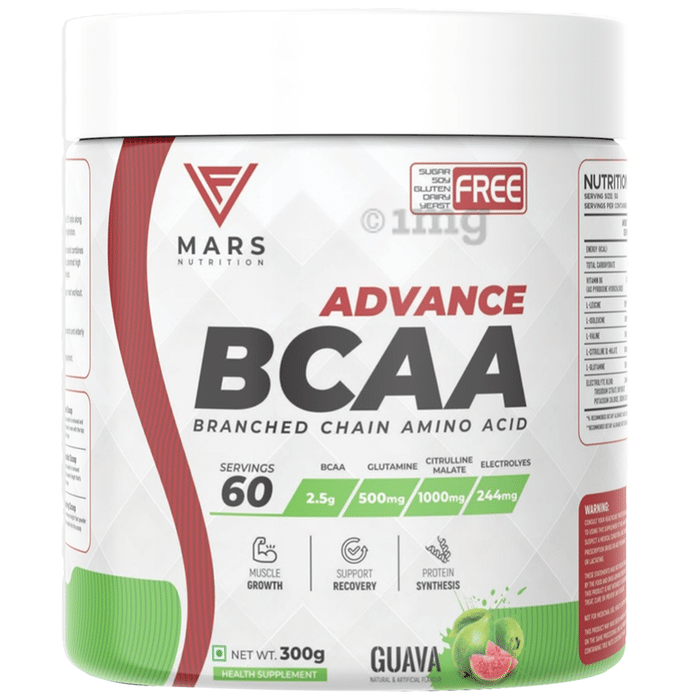 Mars Nutrition Advance BCCA Branched Chain Amino Acid Guava