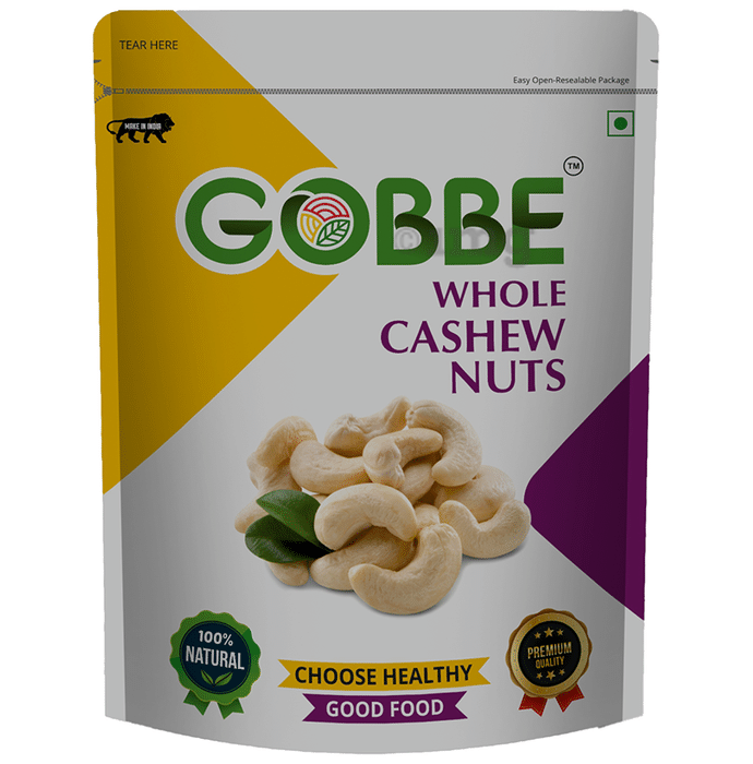 Gobbe Whole Cashew Nuts (200gm Each)