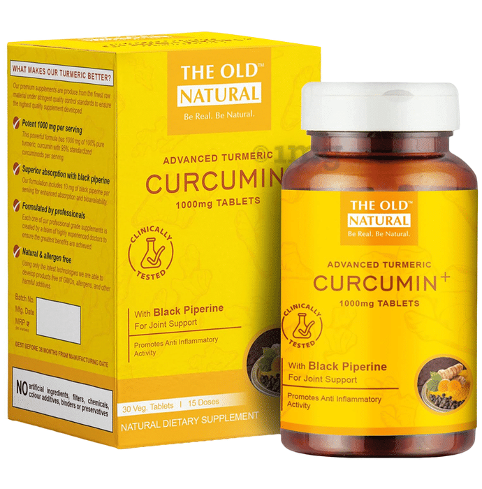 The Old Natural Advanced Turmeric Curcumin Veg Tablet