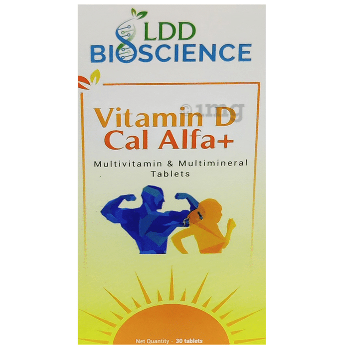 LDD Bioscience Vitamin D Cal Alfa+ | Multivitamin & Multimineral for Healthy Bones & Teeth | Tablet