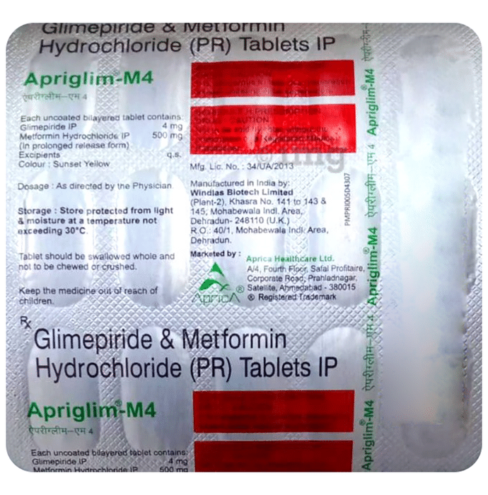 Apriglim-M 4 Tablet PR