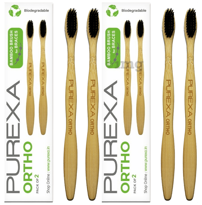 Purexa Ortho Toothbrush (2 Each) Biodegradable
