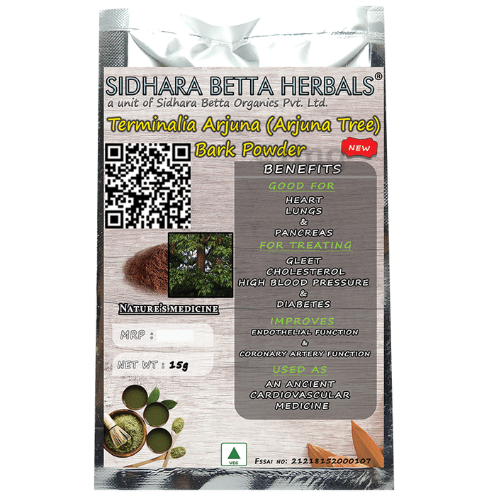 Sidhara Betta Herbals Terminalia Arjuna Bark Powder