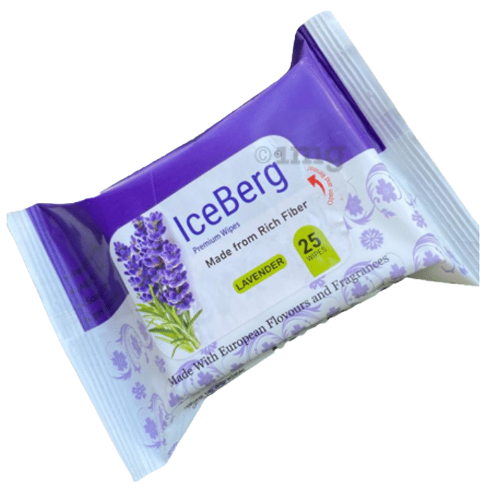 Ice Berg Premium Wipes (25 Each) Lavender