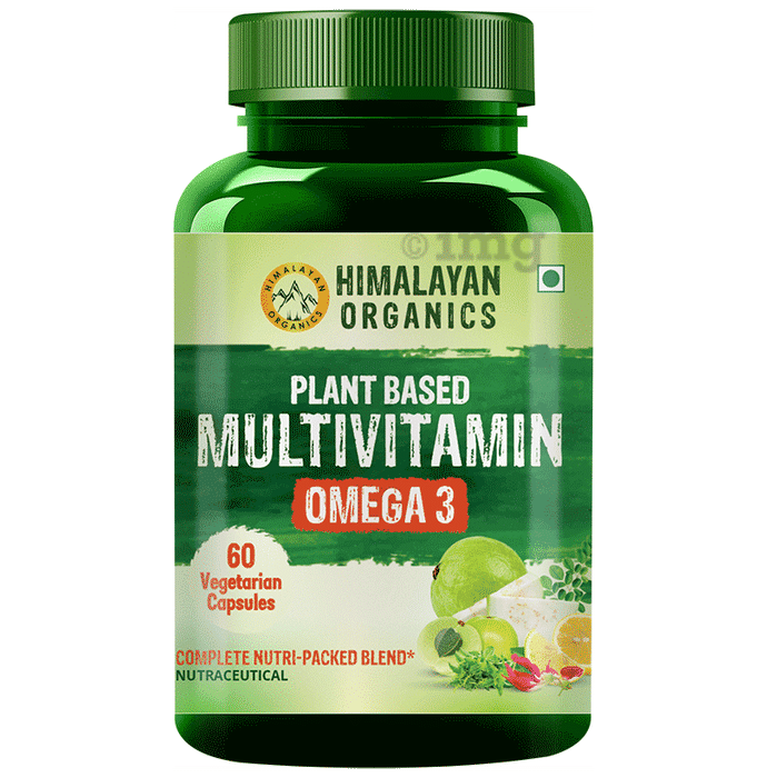 Himalayan Organics Plant Based Multivitamin Omega 3 Vegetarian Capsule