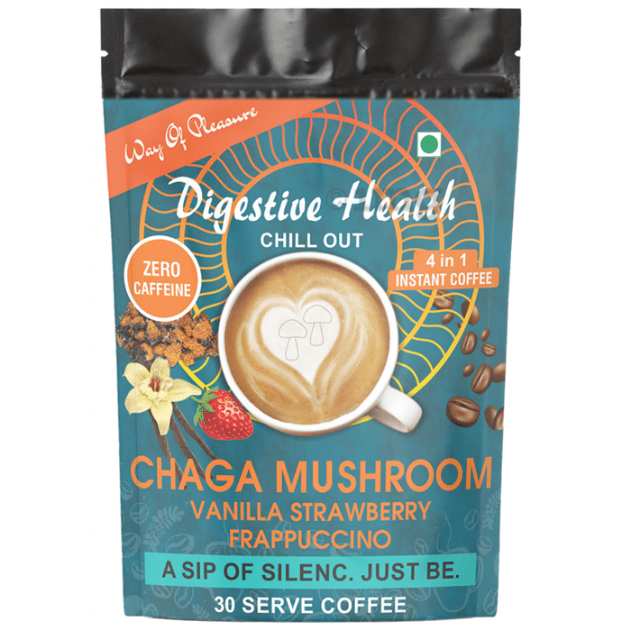 Way Of Pleasure Chaga Mushroom Coffee Vanilla Strawberry Frappuccino Powder