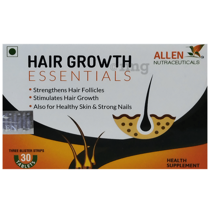 Allen Nutraceutical Hair Growth Essentials for Hair Follicles, Skin & Nails | Tablet