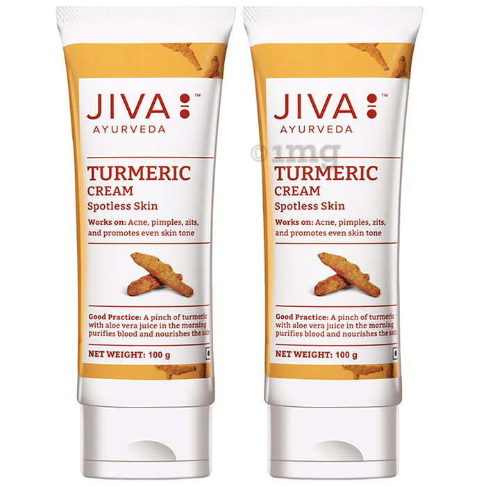 Jiva Ayurveda Turmeric Cream Spotless Skin (100gm Each)