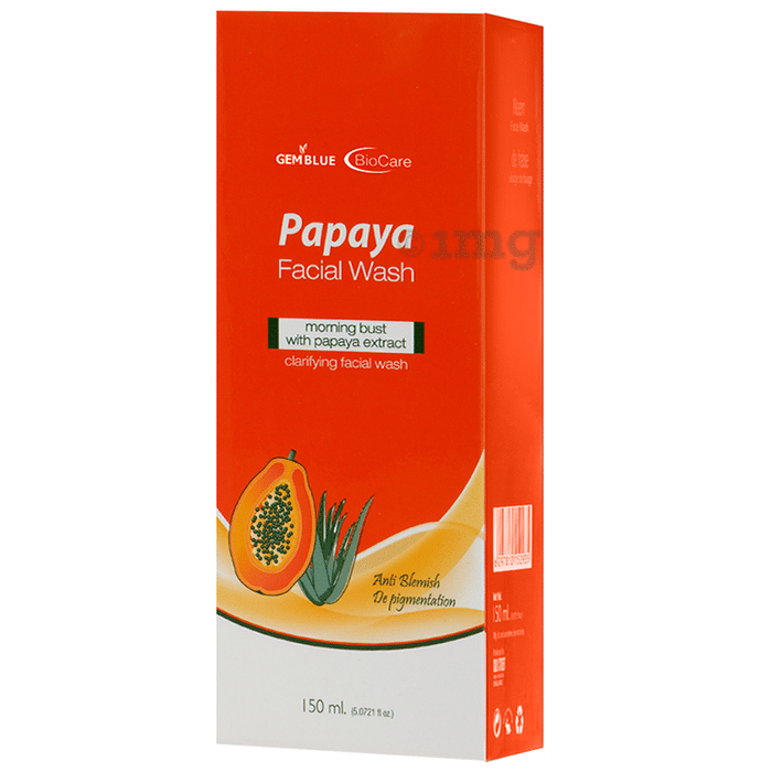 Gemblue Biocare Papaya Facial Wash