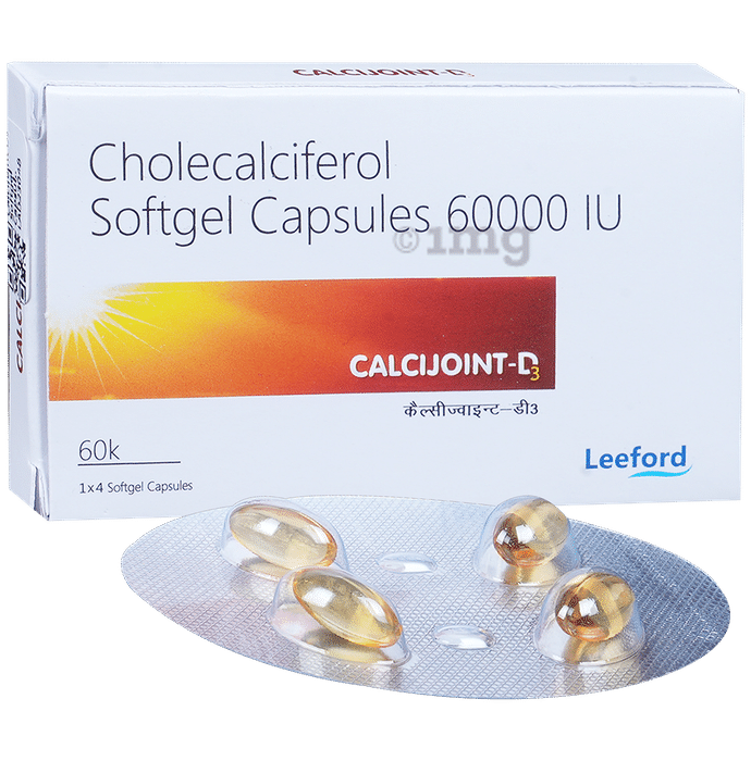 Calcijoint D3 Softgel Capsule for Bone, Joint and Muscle Care Capsule