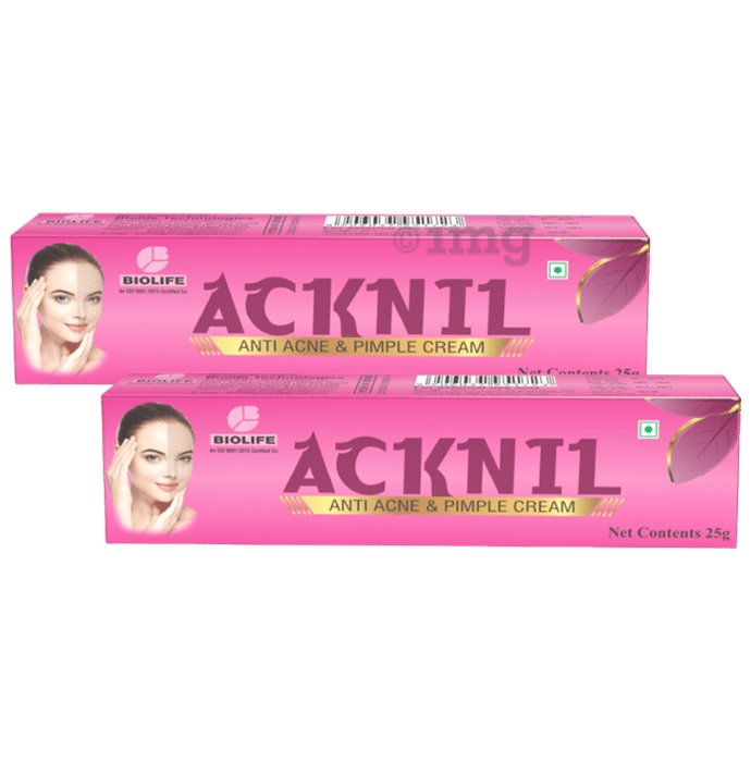 Biolife Acknil Anti Acne & Pimple Cream (25gm Each)