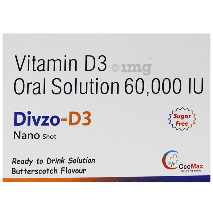 Divzo-D3 Nano Shot (5ml Each) Butterscotch Sugar Free