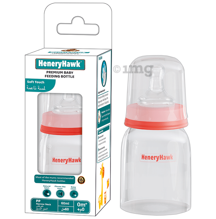 HeneryHawk Soft Touch Anti-Colic BPA Free Round Shoulder Slim Neck  Feeding Bottle