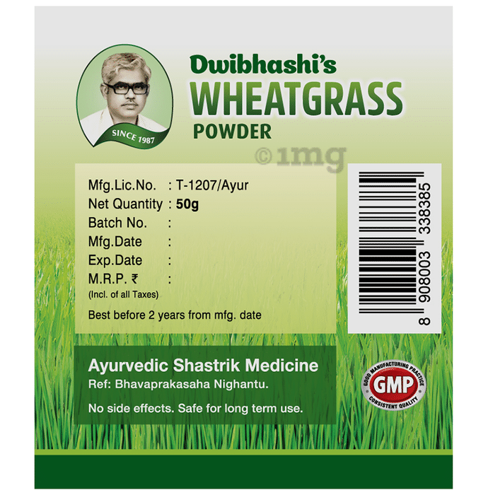 Dwibhashi Wheatgrass Powder 100gm Each Buy combo pack of 2.0 jar at best price in India 1mg