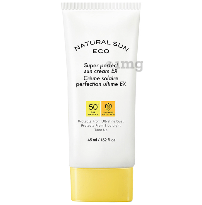 The Face Shop Natural Sun  Eco Super Perfect Sunscreen Spf 50+ Pa +++, Protection From Blue Light, Digital Devices, Uv A & Uv B Rays