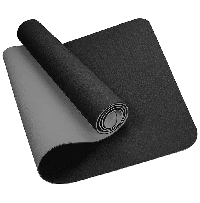 Flexnest Extra Thick TPE Material Yoga Mat Black 8mm