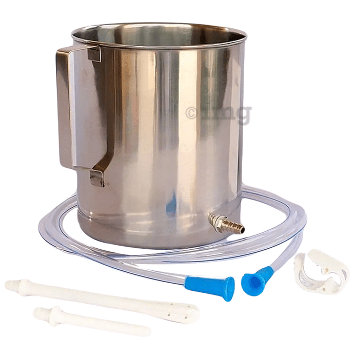 HealthAndYoga Enema Equipment + 10 Sterilized Catheter Tips