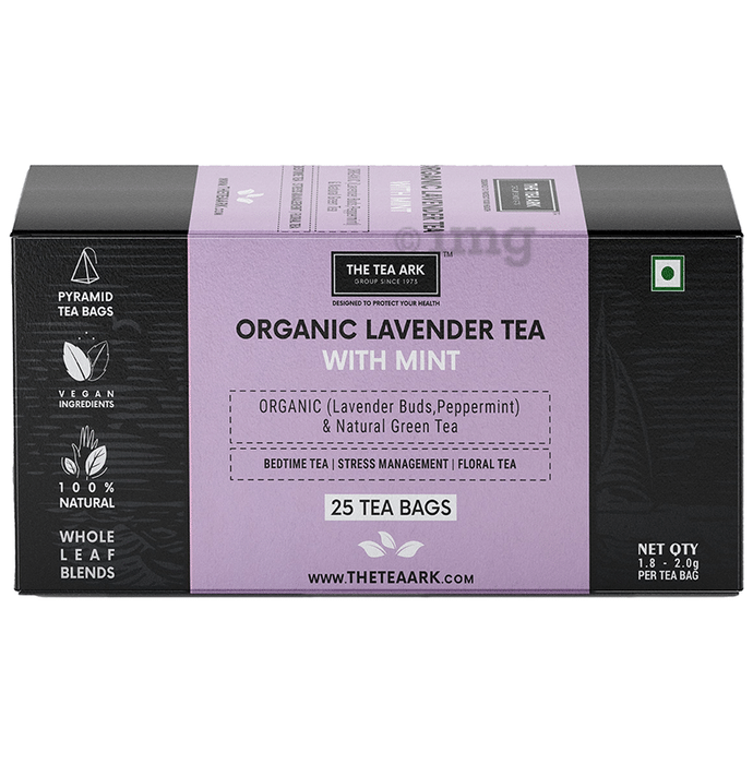 The Tea Ark Organic Lavender Tea with Mint Tea Bag (1.8gm-2gm Each)