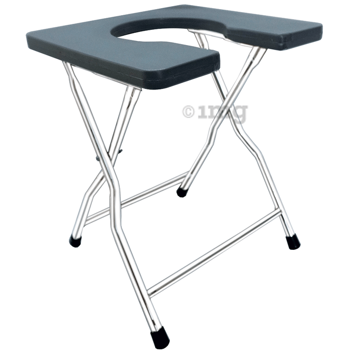 Ambitech Portable Stianless Steel Commode Stool