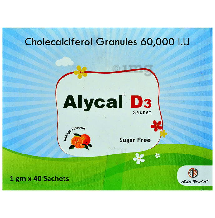 Alycal D3 Sachet (1gm Each) Sachet Orange Sugar Free