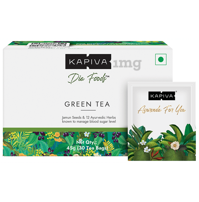 Kapiva Dia Foods Green Tea | (1.5gm Each )
